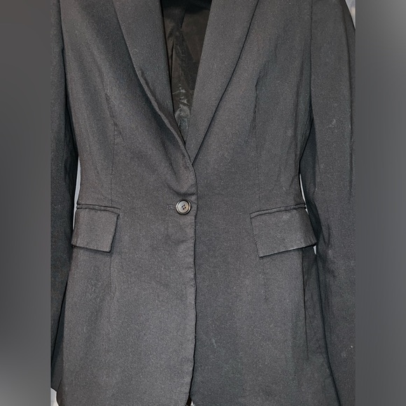 Express Design Studio Size 4 Black Button Up Blazer - Picture 11 of 11